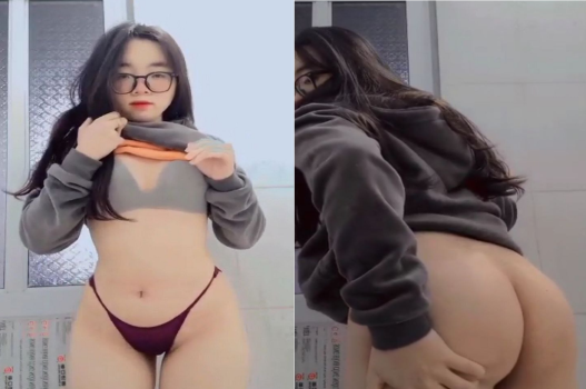 Em kính cận sexy với vòng 1 bùng nổ khơi dậy khát khao